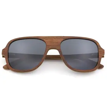 BerWer Unisex Poliarizuoti Akiniai nuo saulės Vyrų, Moterų vairavimo akinius Vintage Retro medienos, bambuko akiniai nuo saulės Moterims