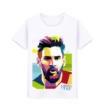 Berniukas, Mergaitė Grynos Medvilnės Marškinėlius Viršuje Argentina Jersey Vaikams Gerbėjai Tees Lionel Drabužius Barselonos Vaikai Messi Trumpomis Rankovėmis T-Shirt