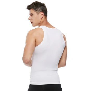 Besiūliai Vyriškos Suspaudimo Marškinėliai Undershirt Lieknėjimo Bako Viršuje Rankovių Treniruotės Vest Abs Pilvo Slim Body Shaper