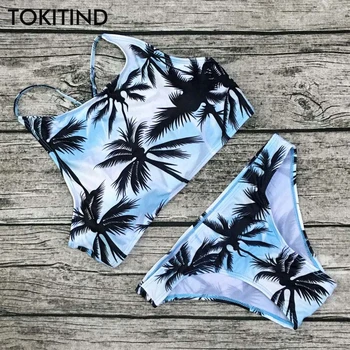 Bikini 2020 m. maudymosi Kostiumėliai Moterims, maudymosi kostiumėlį Aukšto Juosmens Bikini Komplektas Push Up Maudymosi Kostiumą Moterų Paplūdimio drabužiai Maillot De Bain Biquini
