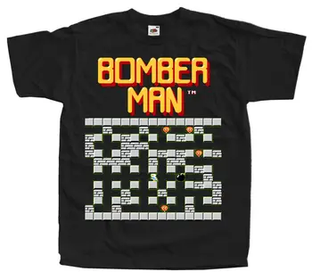 Bomberman 1 Etapas Ne Žaidimas Marškinėliai Black Visų Dydžių S 5Xl