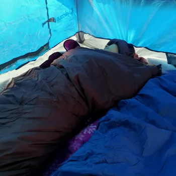 CHANODUG Žiemos lauko kempingas šiltas miegmaišis, kaip tai padaryti sustorėjimas suaugusiųjų ultra light paketas su bžūp miegmaišį 750g