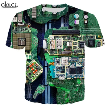 CLOOCL Atsitiktinis Marškinėliai 3D Spausdinimo Mados Elektroninių Populiarus Tees Marškinėlius Vyrai Moterys Harajuku Stiliaus Drabužius Vasaros Viršūnes