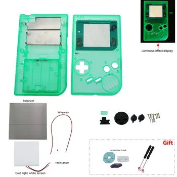 ChengHaoRan Pilnas Klasikinis Būsto Shell Atveju Padengti Gameboy GB GBO DMG skystųjų KRISTALŲ Šviesą Ekrane Atsilieka Mygtuką Atsuktuvas