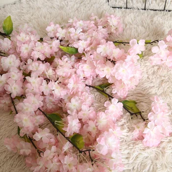 Cherry Blossom Medžio Žiedų Planta Dirbtinio Šilko Gėlių Bloemen Blumen Flor Decoracion Hogar Apdailos Padirbtų Augalų Apdaila