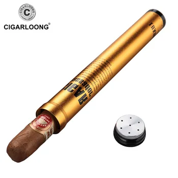 Cigarų Drėkina Vamzdis kelionės Nerūdijančio Plieno Vieno Filialo Cigarų vamzdis Su drėkintuvas viduje CG-021