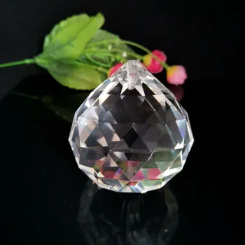 Crystal Prism Briaunotas Rutulys Pakabukas Šviestuvo Dalys Girliandas Kabinti Suncatcher Namų Vestuvių Puošimas Ornamentais Srityje