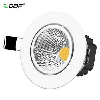 [DBF]Super Šviesus Embedded Pritemdomi LED Downlight 5W COB 7W 10W 12W 3000K LED Lubų Vietoje Šviesos LED Lubų šviestuvas AC 110V, 220V