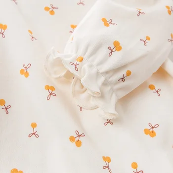 DBZ11143-1 dave bella pavasarį, rudenį kūdikių mergaičių mielas gėlių marškinėliai kūdikiams, vaikiška vatos pagaliukai vaikams aukštos kokybės drabužius