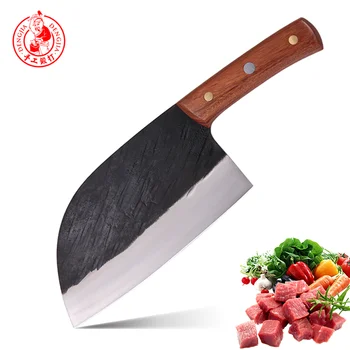 DENGJIA Rankų darbo Pjaustymo taupantis Rankena Mėsos Cleaver Kaltiniai Kinų Virtuvės Šefas Daržovių Peilis