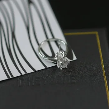 DHEYGERE diamond stud auskarai žiedo formos nišą dizaino aukštos jausmą temperamentas prabangus auskarai vyrų ir moterų ins banga