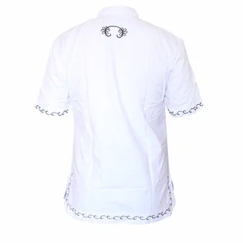 Dashikiage Balta Afrikos Mados Mens Unikalių Aukštos Kokybės Siuvinėjimo Dizainą Priežastinis T-shirt Cool Apranga Topai