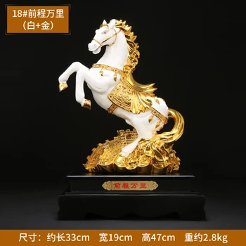 Derva Retro Gyvūnų Statula Arklių Sėkmingai Papuošti Feng Shui Pasisekė Amatų Zodiako Kūrybos Namuose Dovanos