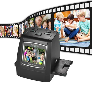 Didelės Raiškos 14MP/22MP Film Scanner 2.4 TFT LCD Konvertuoti 35mm/135mm kino Nespalvoto vaizdo Skaidrių Filmas Neigiamos į Skaitmeninę Nuotrauką