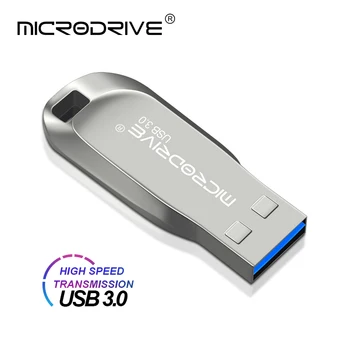 Didelės Spartos USB 3.0, Metalo Flash Drive 16GB 32GB 64GB 128GB Pendrive Vandeniui usb 