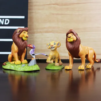 Disney 9pcs/Daug 5-9cm Liūtas Karalius Simba PVC Veiksmų Skaičius, Žaislas Vaikams Kalėdų Dovana Vaikams, Žaislai