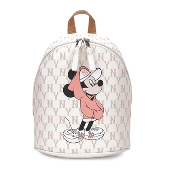 Disney Mickey Mados Pu Odos Ponios Aukštos Kokybės Moteriška Kuprinė su Užtrauktuku Didelės Talpos moterys Kelionės Laisvalaikio Krepšys