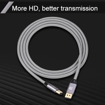 DisplayPort Cable 4K 60Hz DP 1.2 Versija Laido Ultra HD 3D HDTV PC Grafika Kortelės Nešiojamas Projektorius Kabelis, Displayport