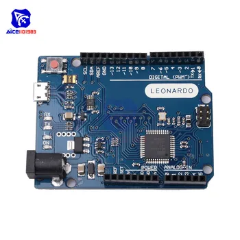 Diymore Leonardo R3 Micro Atmega32u4 Pro Vystymo Lenta su Mikro USB Laido Arduino 3.3 V 5V IO Port