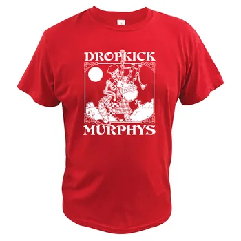 Dropkick Murphys Marškinėliai Skeletas Piper Amerikos Celtic Punk Grupė Marškinėlius Medvilnės Kvėpuojantis Tee Viršūnės