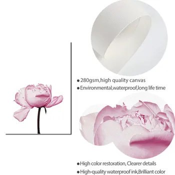 Drugys Orchidėjų Plakatas Pink Rose Drobės Tapybos Gėlių Sienos Menas Spausdinti Citata Šiuolaikinės Nuotraukos Kambarį Ant Sienos, Namų Dekoro