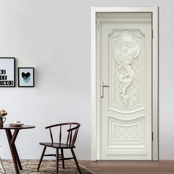 Durys, PVC Lipdukai Vandeniui Kambarį Miegamojo Durų Apmušalai Lipnios Menas, Sienų Lipdukai Imitacija 3D Sienų Lipduko Tapety