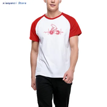 Dviračių MTB Marškinėliai Prekės Rūbai Dviračių Logotipas marškinėliai Kalnų Dviračių Širdies Juokinga Dviratį Dviračiu Dovana T-Shirt