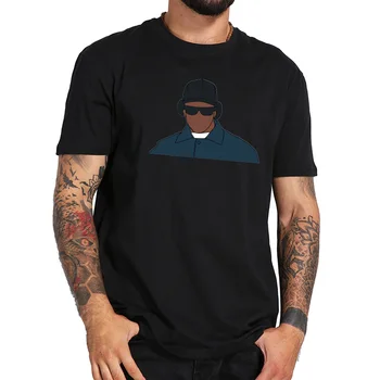 ES Dydis Medvilnė Tees EAZY E, T-shirt Gangsta Rap Singer Simbolių Grafinis Marškinėliai trumpomis Rankovėmis Atsitiktinis O-kaklo Viršūnes.