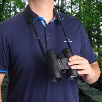 EYESKEY Black & Grey Žiūronų/Fotoaparatas Kaklo Dirželis ant Kaklo Pečių Juodas Diržas Optika Reguliuojamas Žiūronai Dirželis Žiūronai Vežėjas