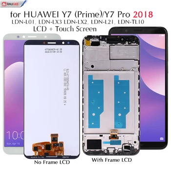 Ekrano ir Huawei Y7 2018 LDN-L01/LX3 LCD Ekranas Jutiklinis Ekranas Pakeisti Y 7 Prime/Pro 2018 LDN-L21/LX2 Išbandyti LCD Ekranas