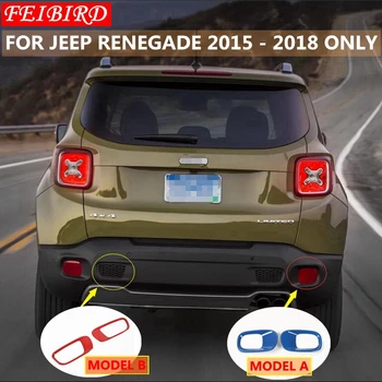 Eksterjero Dalys, Jeep Renegade 2016 2017 2018 Priekiniai Galiniai Kamieno Galinio Bamperio Kablio Dekoro Žiedas Rėmo Liejimo Padengti Rinkinys Apdaila