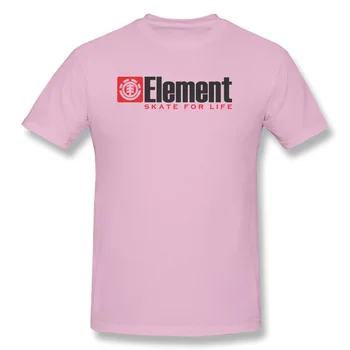 Elementas T-shirt Vyrai Čiuožėjas Marškinėliai Elementas Skate Gyvenimo Viršūnes & Tees Paprastu Laišku Marškinėlius Užsakymą Medvilnės, Baltos spalvos Drabužius, Plius Dydis