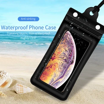 Essager Vandeniui Atveju iPhone, 11 Pro Xs Max Xr Apsauginis Telefono Dėklas Plaukimas Vandens įrodymas Dangtis