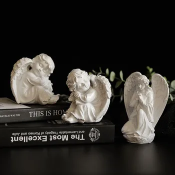 Europos Miniatiūriniai Modelis Amatų Dervos Angelas Namų Dekoro Priedai Darbastalio Ekrano Viršuje Skulptūra Vaikams, Žaislai, Vestuvių Dekoro