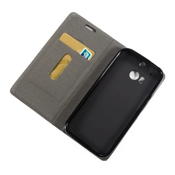 Flip Case For HTC One M8 Knyga Atveju Prabangus Odinis Telefono Maišelį Atveju Tpu Minkštas Silikoninis Galinio Dangtelio HTC M8 Verslas