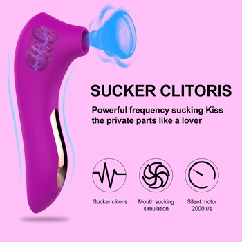 Galingas Clit Sucker Vibratorius, Sekso Žaislai Suaugusių Moterų Kalba Vibruojantis Klitorio Stimuliatorius Spenelių Blowjob Etotic Masturbator