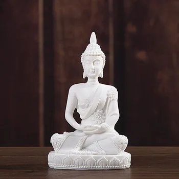 Gamtos Smiltainio Indija, Budos Statula, Tailandas Fengshui Sėdi Budos Skulptūra Ornamentu Meditacija Miniatiūrinės Statulėlės HomeDecor