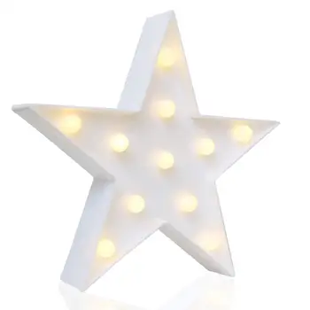 Gražių Debesų Star LED 3D Šviesos Naktį Šviesos Vaikai Dovanų Žaislas, Skirtas Kūdikių, Vaikų, Miegamojo Tolilet Lempos Apdaila, Patalpų Apšvietimas