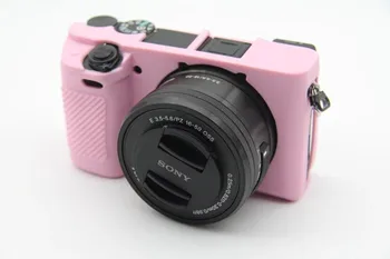 Gražus, Minkštas Fotoaparato Vaizdo Krepšys Sony A6300 Silikono Atveju Gumos Kūno Odos Apima