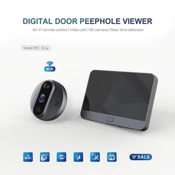Gybos Naudoti Namuose Akutė Viewer Doorbell Daugiafunkcis LCD Spalvotas Digital Home Security