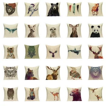 Gyvūnų mielas pagalvėlė padengti fox apdaila dekoratyvinės pagalvėlės namų dekoro Užsakymą pagalvę padengti lauko pagalvėlės Dropshipping Mesti pagalvės