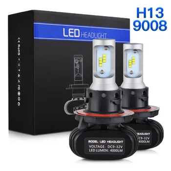 H13 9008 Hi-Lo Šviesų LED Žibintai Lemputės POLARIS ATV RGR 900 XP ES 2016 RZR 4/S 800 12-14 4/NŠS RGE 2011 m. Baltojoje 50W 8000LM