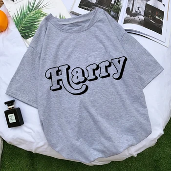 Harajuku Negabaritinių Harry Styles Marškinėlius 2020 M. Moteris, T Marškiniai 1D Viena Kryptimi Spausdinti Grafinis TShirts Streetwear Viršūnes Vasaros Derlius
