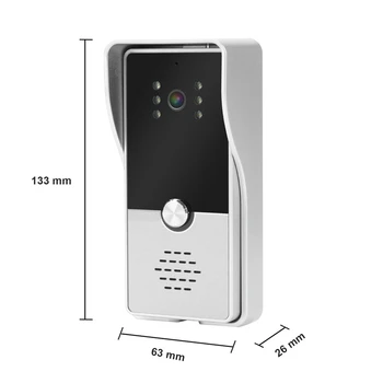 Homefong7 Colių Vaizdo Duris Telefonas, Vaizdo Doorbell Pasikalbėjimo Privataus Namo Įrašyti Judesio Aptikimo SD Kortelę