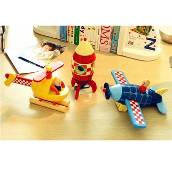 Išardymas modelio orlaivių, raketų sraigtasparnis vaikų medinės magnetinės dėlionės rankas-žaislų