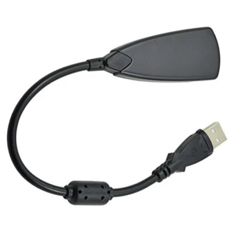 Išorinė USB Garso plokštė 7.1 Kanalo 3D Audio Adapteris 3,5 mm Ausinių Pakeisti KOMPIUTERIO Darbalaukio Sąsiuvinis