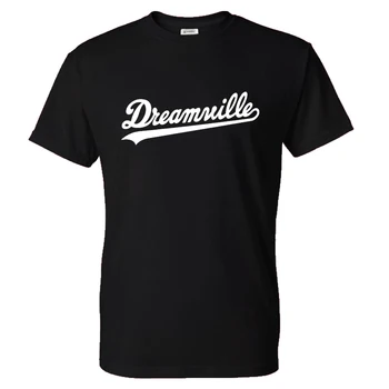 J Cole Hip-Hop T-shirt Dreamville Vientisų Spalvų Spausdinimo Streetwear Vyrų, Moterų Atsitiktinis Mados Marškinėlius Medvilnės Marškinėliai Tees Viršūnes Unisex
