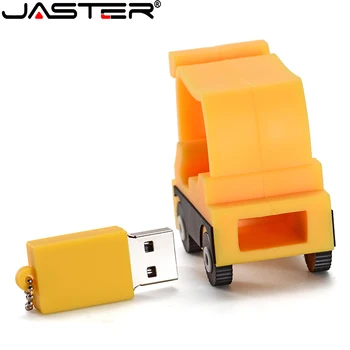 JASTER cartoon tipo 64GB flash drive, USB2.0 versijos 4GB 8GB 16GB 32GB 64GB 128GB išskirtinį mažas geltonas krautuvas U disko