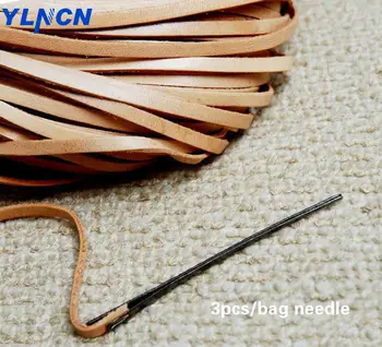 JAV importuotų Amerikos oda virvę adata dvi skyles Odos linija, audimo, mezgimo ranka dygsnio sweing 