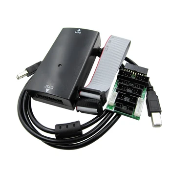 JLINK V9 Emuliatorius Rinkinys Simuliatorius su Konvertuoti valdybos USB kabelis, Juodos spalvos derinimo įrankius, AMR Emuliatorius paramos JTAG/Cortex/STM32